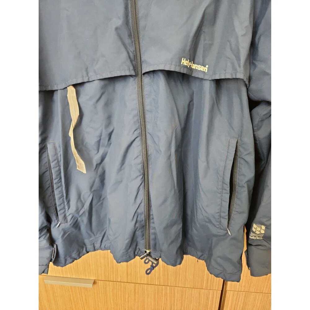 Helly Hansen Women's Dark Blue Full-Zip Windbreaker-style Jacket Size L